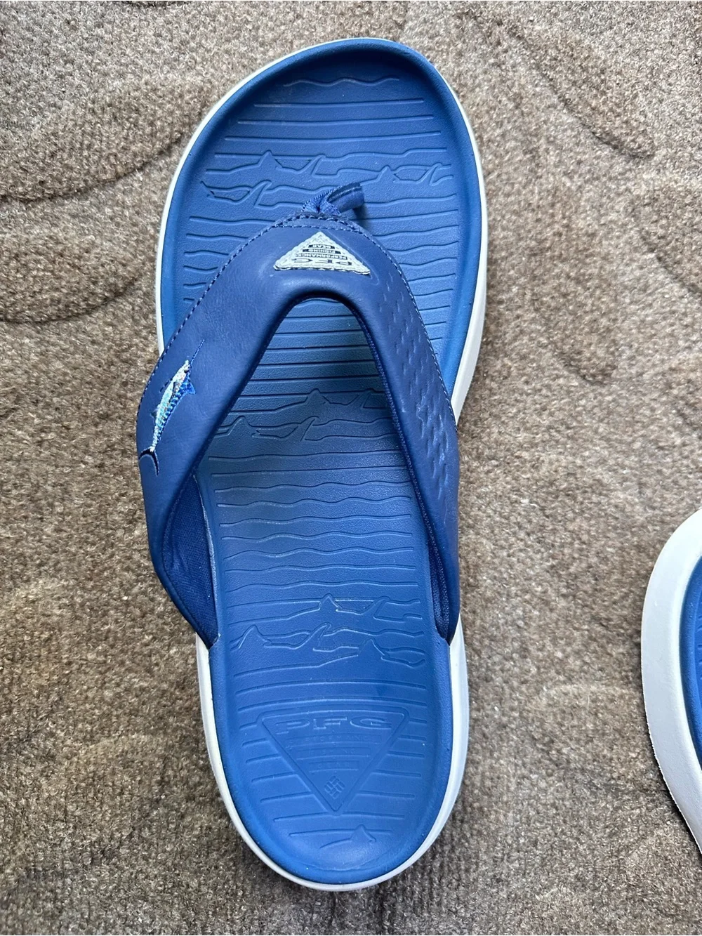 Columbia Men's Boatside Fish PFG Flip Flops Size 10